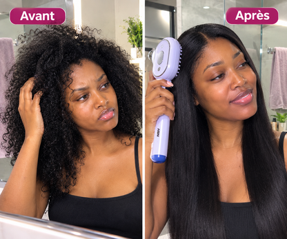 CHEVELUX™ : La brosse vaporisante 3 en 1 chargable