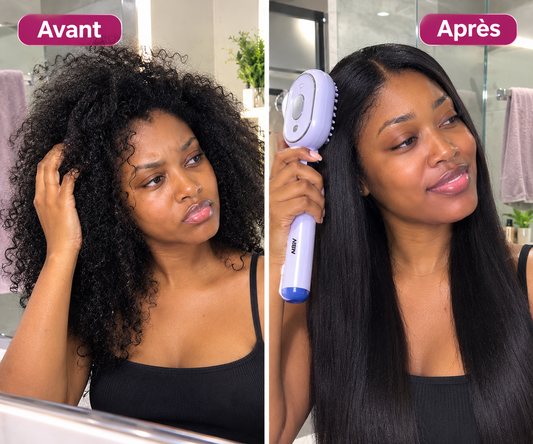 CHEVELUX™ : La brosse vaporisante 3 en 1 chargable